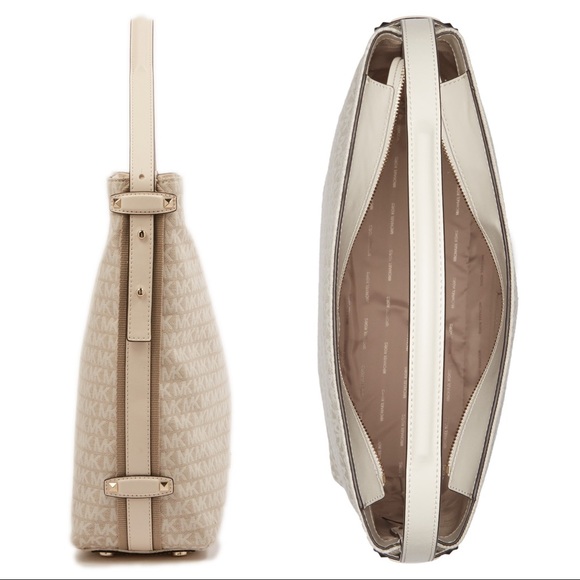 NWT MICHAEL KORS Large Top Zip Hobo Bag - Picture 4 of 5